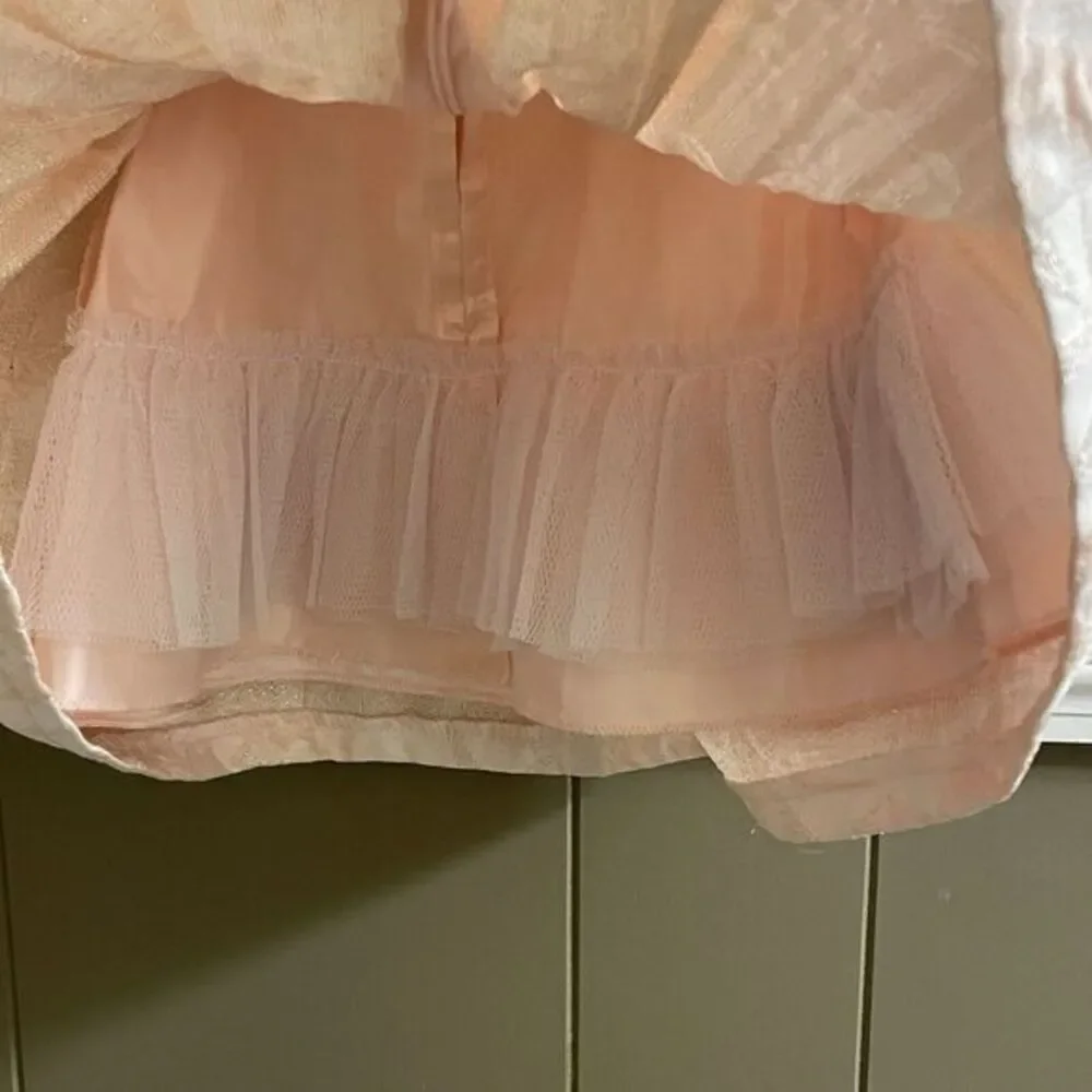 American Princess Pink Dress‎ Baby Girl Size 3M Faux Crystals And Pearls